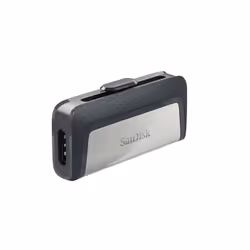 SanDisk Drive USB Ganda Ultra Tipe-C 256 GB lecteur USB flash 256 Go USB Type-A / USB Type-C 3.2 Gen 1 (3.1 Gen 1) Gris, Argent