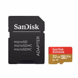 SanDisk Extreme 32 Go MicroSDHC UHS-I Classe 10 - Vue supplémentaire 4