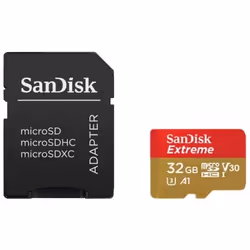 SanDisk SDSQXAF-032G-GN6AT, 32 Go, MicroSDHC, UHS-I, 100 Mo/s, Class 3 (U3), Résistant aux chocs, Résistant à une température ...