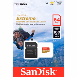 SanDisk Extreme 64 Go MicroSDXC UHS-I Classe 10
