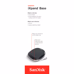SanDisk iXpand Base Smartphone, Tablette Noir, Argent CC Charge rapide Intérieure - Vue supplémentaire 8