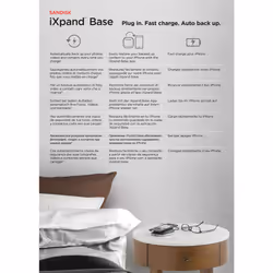 SanDisk iXpand Base Smartphone, Tablette Noir, Argent CC Charge rapide Intérieure - Vue supplémentaire 5