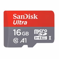 SanDisk Ultra, 16 Go, MicroSDHC, Classe 10, UHS-I, 98 Mo/s, Résistant aux chocs, Anti-éclaboussures, Résistant à une températ ...