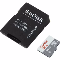 SanDisk Ultra MicroSDXC 64GB UHS-I + SD Adapter 64 Go Classe 10
