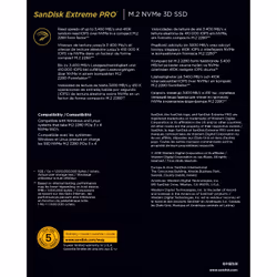 SanDisk ExtremePRO M.2 500 Go PCI Express 3.0 NVMe