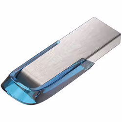 SanDisk Ultra Flair lecteur USB flash 128 Go USB Type-A 3.2 Gen 1 (3.1 Gen 1) Bleu, Argent - Vue supplémentaire 4