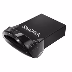 SanDisk Ultra Fit, 128 Go, USB Type-A, 3.2 Gen 1 (3.1 Gen 1), Sans capuchon, 1,28 g, Noir