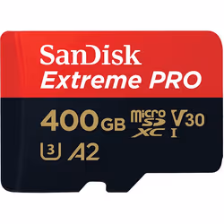 SanDisk EXTREME PRO UHS-I 400 GB, 400 Go, MicroSDXC, Classe 10, UHS-I, 170 Mo/s, 90 Mo/s