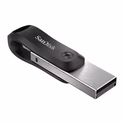 SanDisk SDIX60N-128G-GN6NE lecteur USB flash 128 Go 3.2 Gen 1 (3.1 Gen 1) Gris, Argent - Vue supplémentaire 6