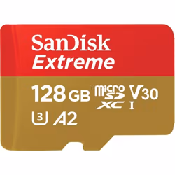 SanDisk 128GB Extreme microSDXC, 128 Go, MicroSDXC, Classe 10, 100 Mo/s, 90 Mo/s, Class 3 (U3)