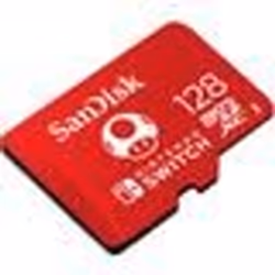 SanDisk SDSQXAO-128G-GNCZN, 128 Go, MicroSDXC, 100 Mo/s, 90 Mo/s, Class 3 (U3), Rouge, Blanc