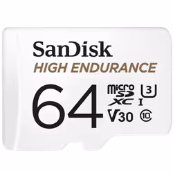 SanDisk High Endurance, 64 Go, MicroSDXC, Classe 10, UHS-I, 100 Mo/s, 40 Mo/s