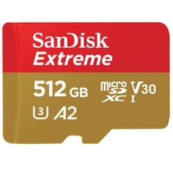 SanDisk Extreme 512 Go MicroSDXC UHS-I Classe 10