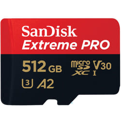 SanDisk Extreme Pro 512 Go MicroSDXC UHS-I Classe 10