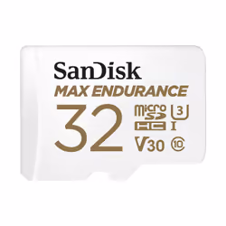 SanDisk Max Endurance, 32 Go, MicroSDHC, Classe 10, UHS-I, 100 Mo/s, 40 Mo/s