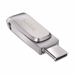 SanDisk Ultra Dual Drive Luxe lecteur USB flash 256 Go USB Type-A / USB Type-C 3.2 Gen 1 (3.1 Gen 1) Acier inoxydable