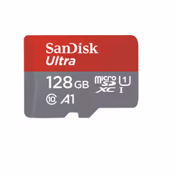SanDisk Ultra, 128 Go, MicroSDXC, Classe 10, UHS-I, 120 Mo/s, Class 1 (U1)