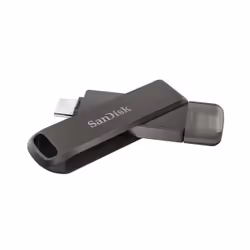SanDisk iXpand, 128 Go, USB Type-C / Lightning, 3.2 Gen 1 (3.1 Gen 1), Pivotant, Protection par mot de passe, Noir