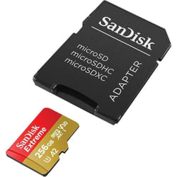SanDisk Extreme 256 Go MicroSDXC UHS-I Classe 3