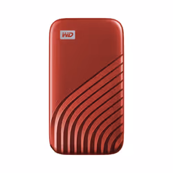 Western Digital My Passport, 2 To, USB Type-C, 3.2 Gen 2 (3.1 Gen 2), 1050 Mo/s, Protection par mot de passe, Rouge