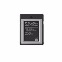 SanDisk PRO-CINEMA, 256 Go, CFexpress, 1700 Mo/s, 1400 Mo/s, Anti-goutte, Noir