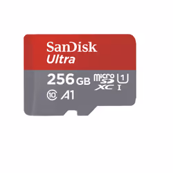 SanDisk Ultra, 256 Go, MicroSDXC, Classe 10, UHS-I, 120 Mo/s, Class 1 (U1)