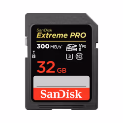SanDisk Extreme PRO, 32 Go, SDHC, Classe 10, UHS-II, 300 Mo/s, 260 Mo/s