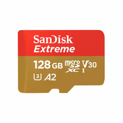 SanDisk Extreme, 128 Go, MicroSDXC, Classe 10, UHS-I, 190 Mo/s, 90 Mo/s