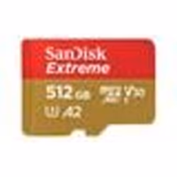 Carte Mémoire microSDXC - SanDisk - Extreme 512 Go - A2 - R190/W130Mo/s - Classe 10 U3 V3