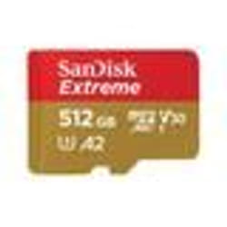 Carte Mémoire microSDXC - SanDisk - Extreme 512 Go - A2 - R190/W130Mo/s - Classe 10 U3 V3