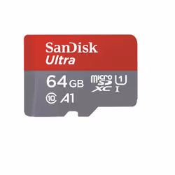 SanDisk Ultra, 64 Go, MicroSDXC, Classe 10, UHS-I, Class 1 (U1), Résistant à un aimant, Résistant aux chocs, Résistant à une  ...
