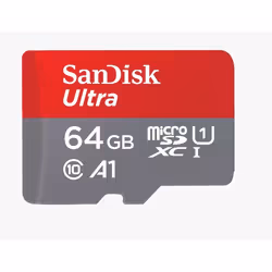 Western Digital SDSQUAB-064G-GN6MA, 64 Go, MicroSDXC, Classe 10, UHS-I, 140 Mo/s, Class 1 (U1)