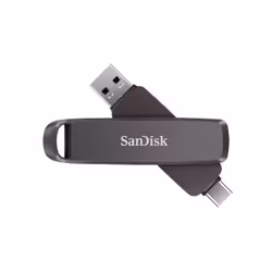 SanDisk SDDDE1-1T00-G46, 1 To, USB Type-C/USB Type-A, 3.2 Gen 2 (3.1 Gen 2), 1000 Mo/s, Pivotant, Noir