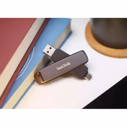 SanDisk SDDDE1-1T00-G46 lecteur USB flash 1 To USB Type-C/USB Type-A 3.2 Gen 2 (3.1 Gen 2) Noir - Vue supplémentaire 4
