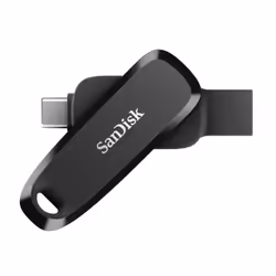 SanDisk SDDDC6-512G-G46, 512 Go, USB Type-C, 3.2 Gen 1 (3.1 Gen 1), 100 Mo/s, Pivotant, Noir