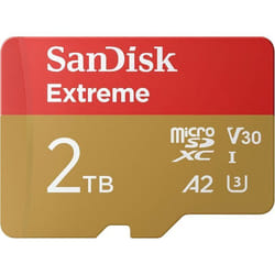SanDisk Extreme 2 To microSDXC Carte micro SD + adaptateur SD Vitesse jusquà 240 MB/s 4K UHD A2 RescuePRO Deluxe UHS-I U3