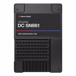 Western Digital Ultrastar DC SN861, 1,6 To, U.2, 13700 Mo/s