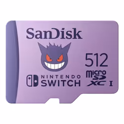 SanDisk SDSQXAO-512G-GN6ZK, 512 Go, MicroSDXC, 100 Mo/s, 90 Mo/s, Class 3 (U3), V30