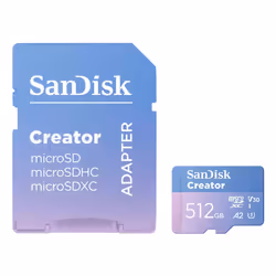 SanDisk Creator 512Go MicroSDXC UHS-I Classe 10