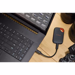SanDisk Extreme Portable SSD (V3) 2 To USB Type-C USB 3.2 Gen 2x2 Rouge, Bleu - Vue supplémentaire 2
