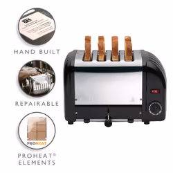 Dualit 4-Slot Vario Toaster 40344 - Black
