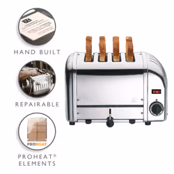 Dualit 4-Slot Vario Toaster 40352 - Silver
