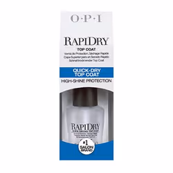 OPI RapiDry Top Coat, 15 ml, Transparent, Séchage rapide, Gloss, Brosse, Bouteille