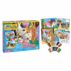 Faujas Mosaïques Chevaux - Mosaïques Aux Numéros, 5 an(s), Plastique, Multicolore, 1210 pièce(s)