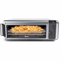 Ninja SP101, Friteuse d’air chaud, 10 L, Unique, Noir, Acier inoxydable, Boutons, Rotatif, Autonome