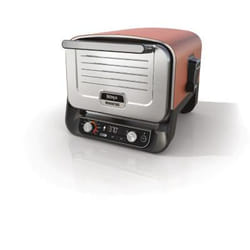 Ninja OO101EU barbecue et grill Électrique + charbon Noir, Rouge, Argent 2400 W