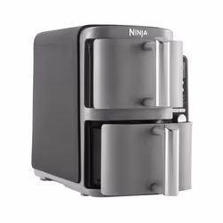Ninja SL400EU friteuse Double 9,5 L 2470 W Friteuse d’air chaud Noir, Gris
