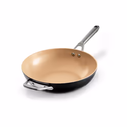 Ninja CW90928DE, Rond, Wok/Poêle à frire, Beige, Gris, Vitrocéramique, 285 °C, Aluminium