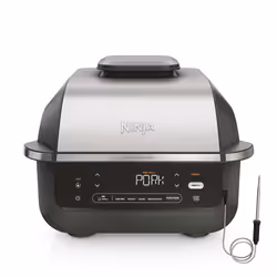 Grille-viande NINJA Foodi Air Grill EG351 gris thermosonde à poser, 25.5x24.5 cm