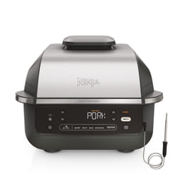 Grille-viande NINJA Foodi Air Grill  EG351 gris thermosonde à poser, 25.5x24.5 cm